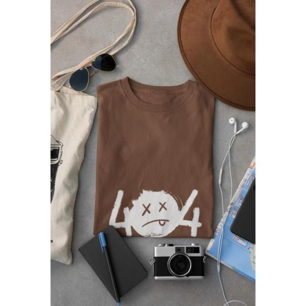 404 Energy Not Found T-shirt Brown