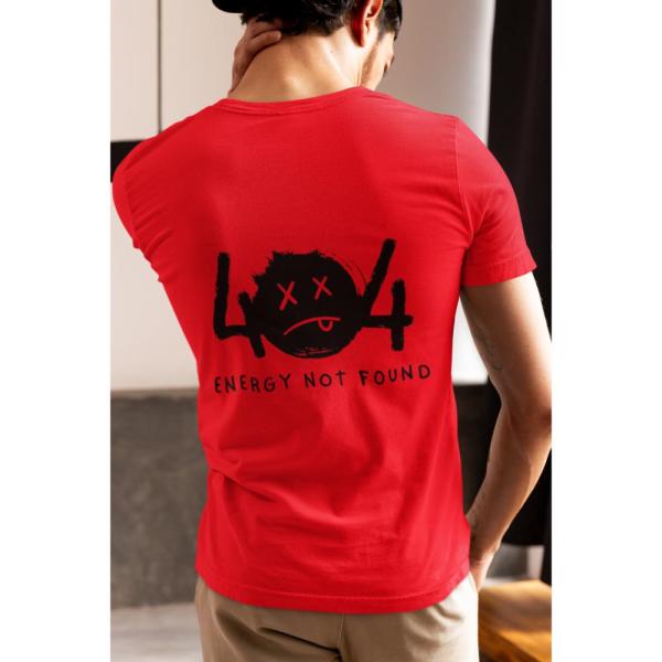 404 Energy Not Found T-shirt Red