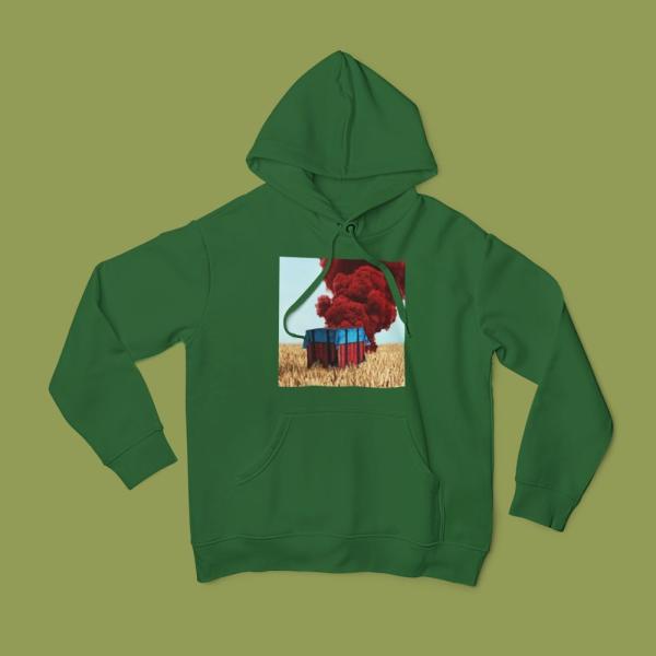 Airdrop Hoodie Bottle Green