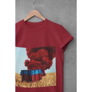 Airdrop T-shirt Maroon