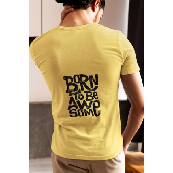 Born To Be Awesome T-shirt Beige