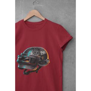 Born To Loot T-shirt Maroon
