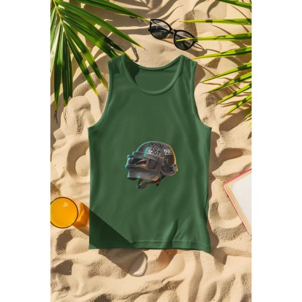 Born To Loot Tank Top Bottle Green