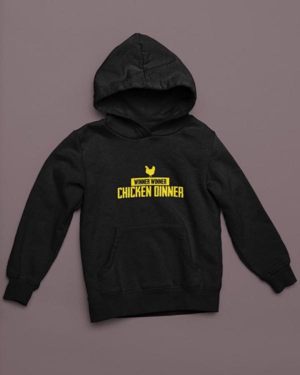 Chicken Dinner Hoodie Black