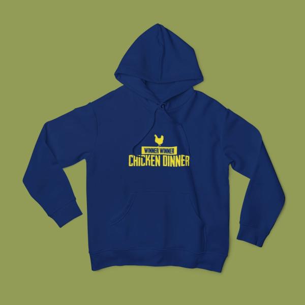 Chicken Dinner Hoodie Navy Blue