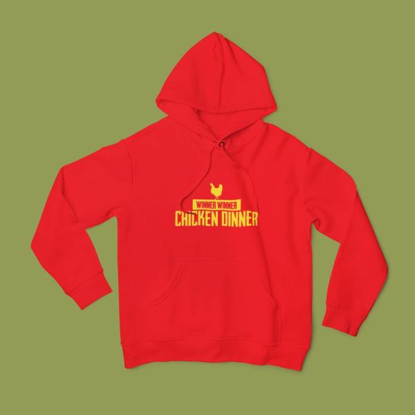 Chicken Dinner Hoodie Red