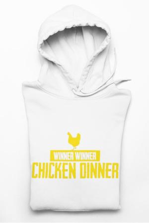Chicken Dinner Hoodie White