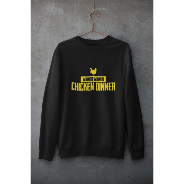 Chicken Dinner Sweatshirt Black
