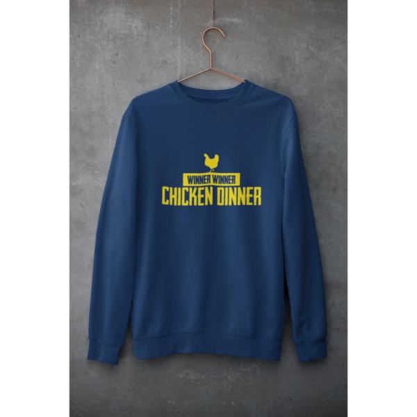 Chicken Dinner Sweatshirt Navy Blue