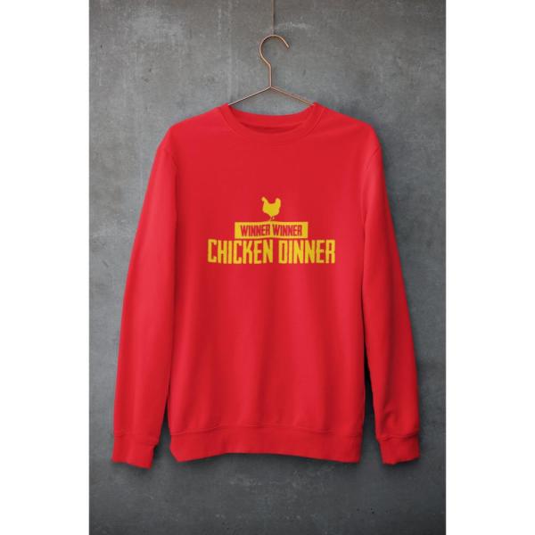 Chicken Dinner Sweatshirt Red
