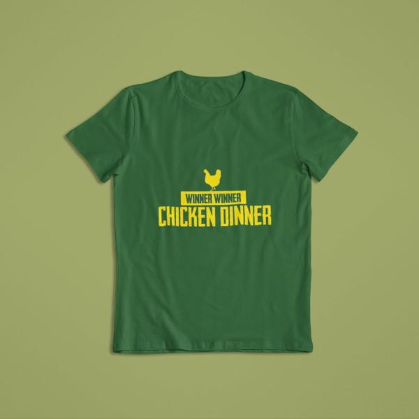 Chicken Dinner T-shirt Bottle Green