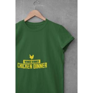 Chicken Dinner T-shirt Bottle Green