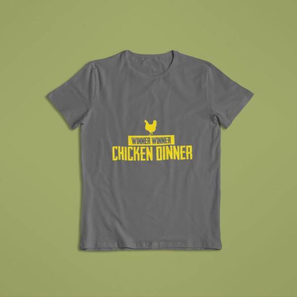 Chicken Dinner T-shirt Grey