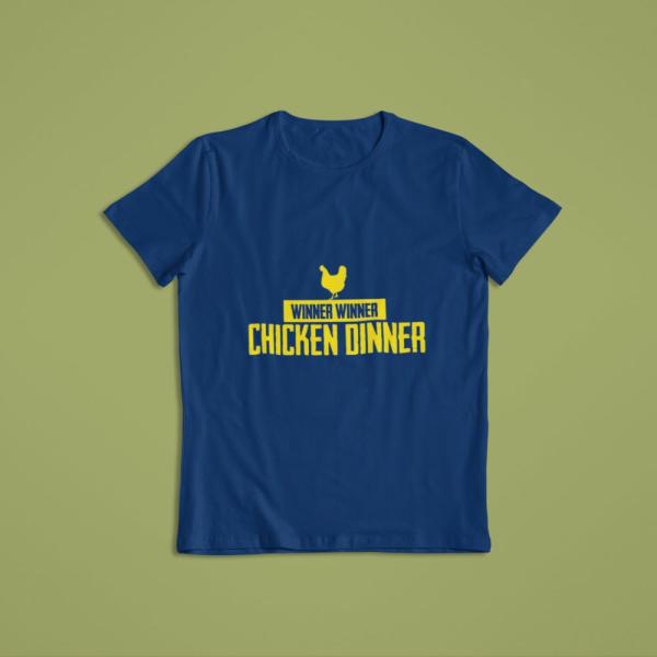 Chicken Dinner T-shirt Navy Blue