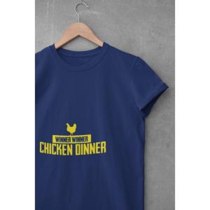 Chicken Dinner T-shirt Navy Blue