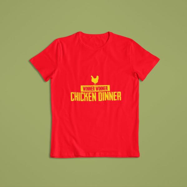Chicken Dinner T-shirt Red