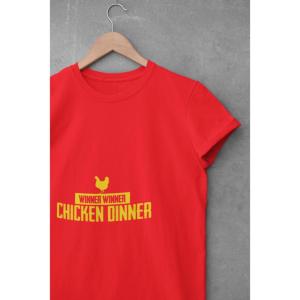 Chicken Dinner T-shirt Red