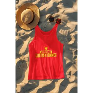 Chicken Dinner Tank Top Red