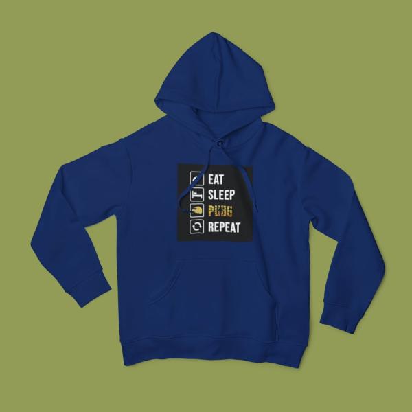 Eat Sleep Pubg Repeat Hoodie Navy Blue