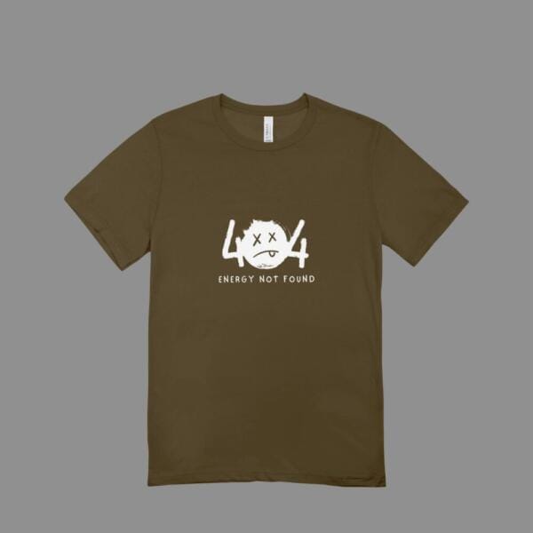 Energy Not Found T-Shirt Brown
