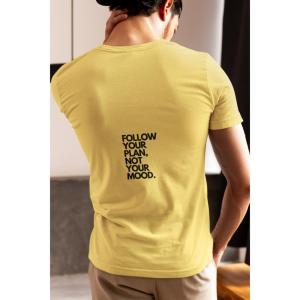 Follow Your Plan Not Your Mood T-shirt Beige