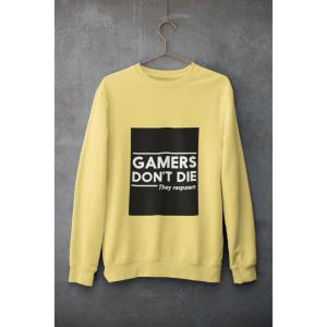 Gamers Don't Die Sweatshirt Beige