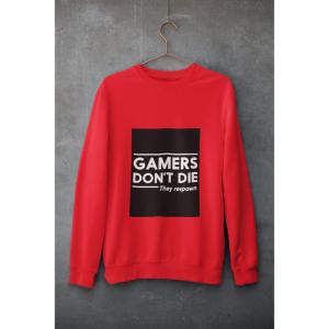 Gamers Don't Die Sweatshirt Red
