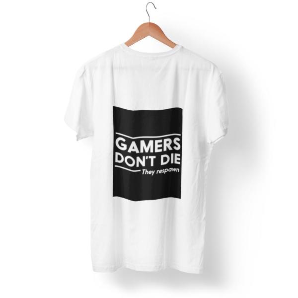 Gamers Don't Die T-shirt White