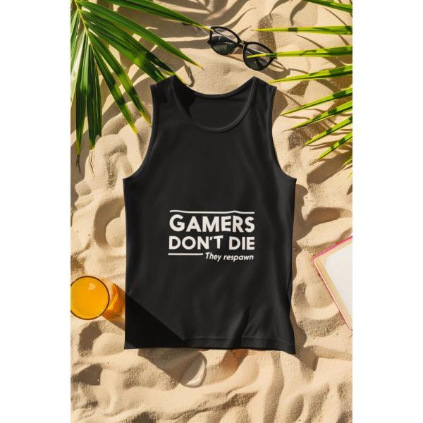 Gamers Don't Die Tank Top Black