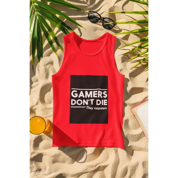Gamers Don't Die Tank Top Red