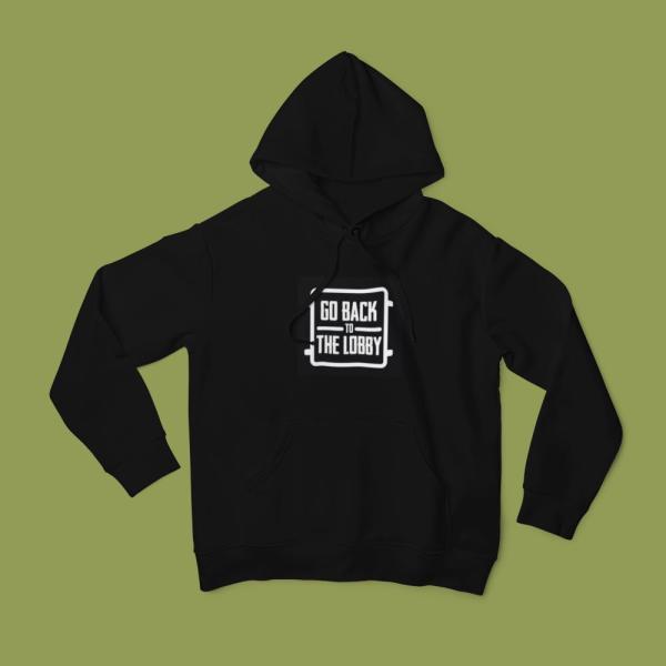 Go Back To The Lobby Hoodie Black