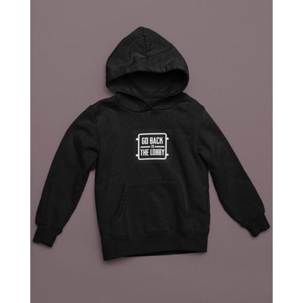 Go Back To The Lobby Hoodie Black