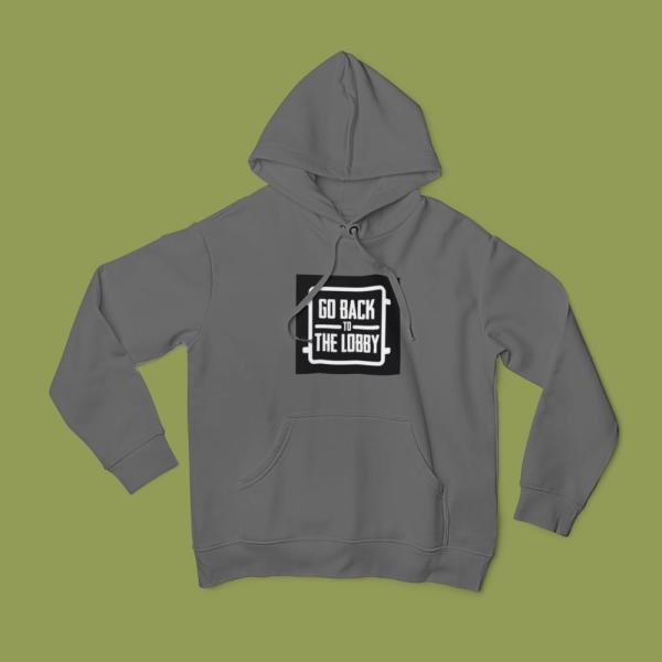 Go Back To The Lobby Hoodie Grey