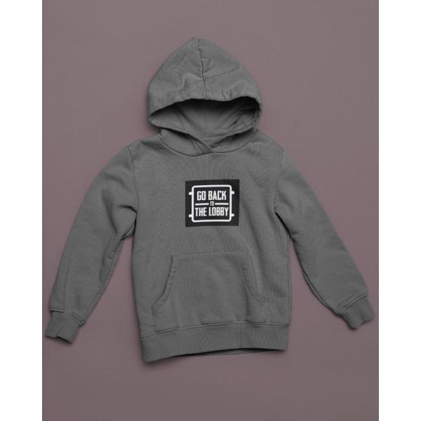 Go Back To The Lobby Hoodie Grey