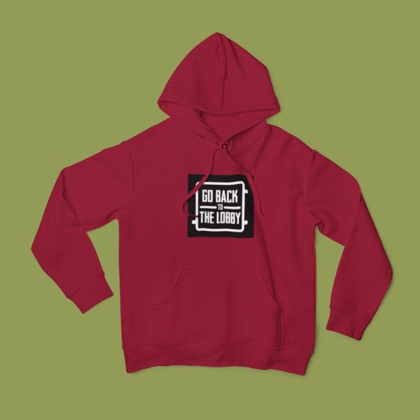 Go Back To The Lobby Hoodie Maroon