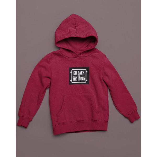 Go Back To The Lobby Hoodie Maroon