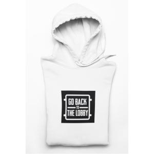 Go Back To The Lobby Hoodie White