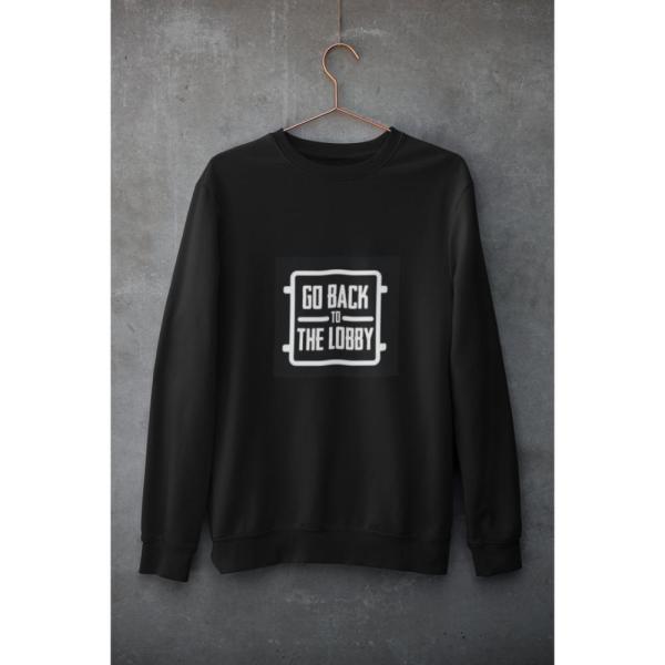 Go Back To The Lobby Sweatshirt Black