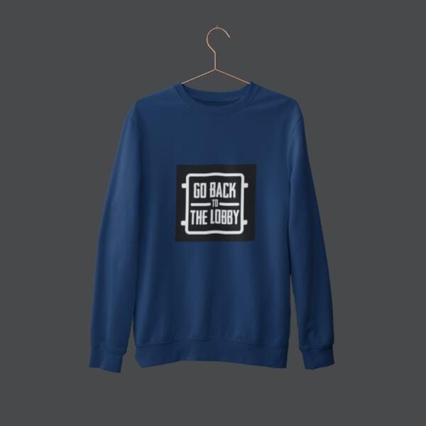 Go Back To The Lobby Sweatshirt Navy Blue