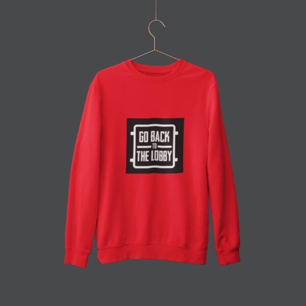 Go Back To The Lobby Sweatshirt Red