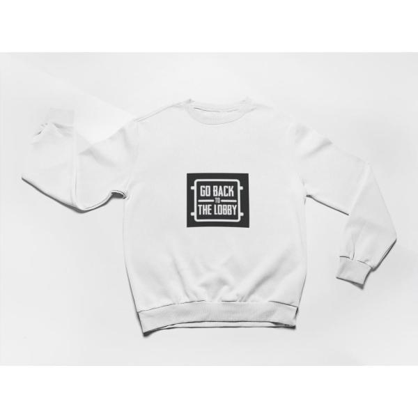 Go Back To The Lobby Sweatshirt White
