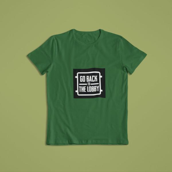 Go Back To The Lobby T-shirt Bottle Green