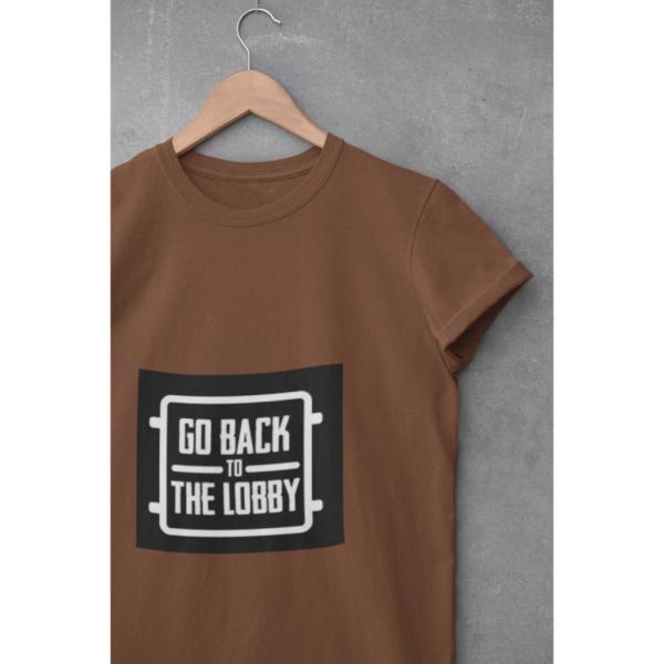 Go Back To The Lobby T-shirt Brown