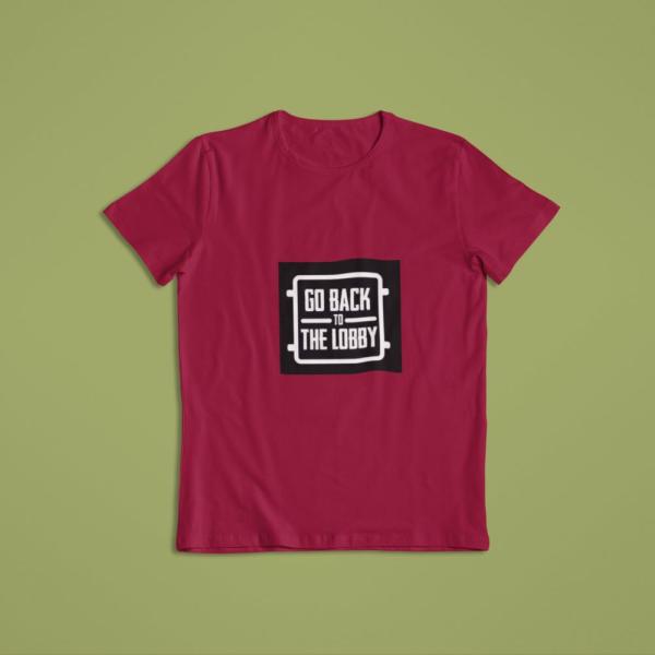 Go Back To The Lobby T-shirt Maroon