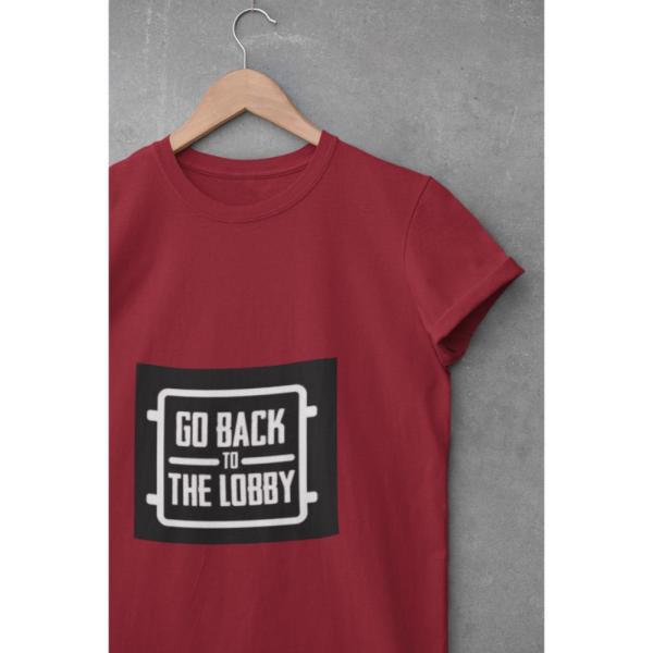 Go Back To The Lobby T-shirt Maroon