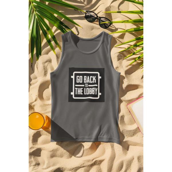Go Back To The Lobby Tank Top Grey