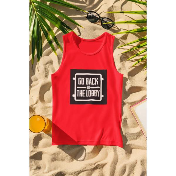 Go Back To The Lobby Tank Top Red