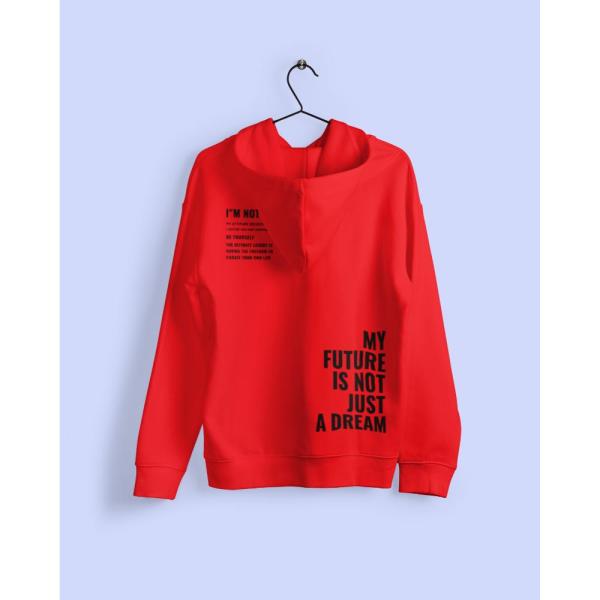 I'M Not Average Hoodie Red