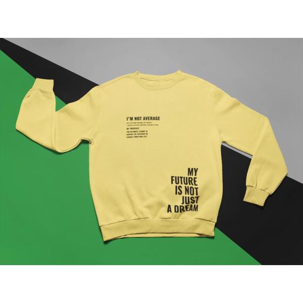 I'M Not Average Sweatshirt Beige