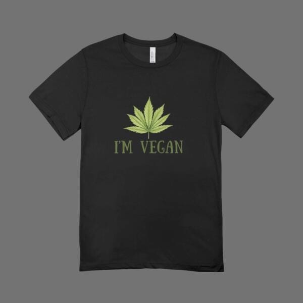 I'M Vegan T-Shirt Black